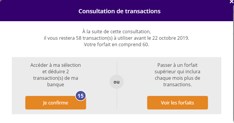 Comment faire une recherche de transactions?